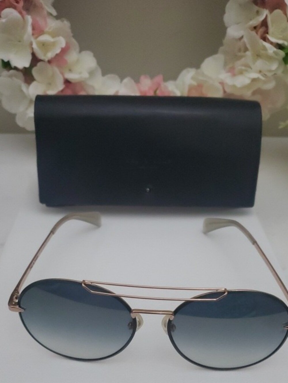 The Rag & Bone RNB1011 Rose Gold Metal Eyeglasses .New Without Tag